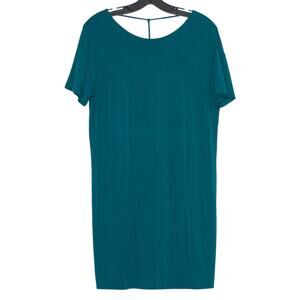 NWT Fabletics Finley Dress Jersey Stretch Mini Scoop Back Minimalist Forest S